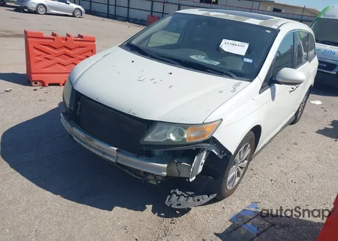2014 Honda Odyssey Ex-L z USA, uszkodzony, nr VIN 5FNRL5H64EB086457